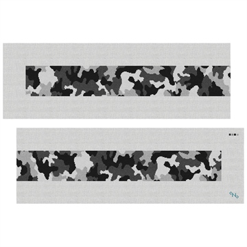 Camouflage Purse Guitar Strap Needlepoint Kit Stitched Preview