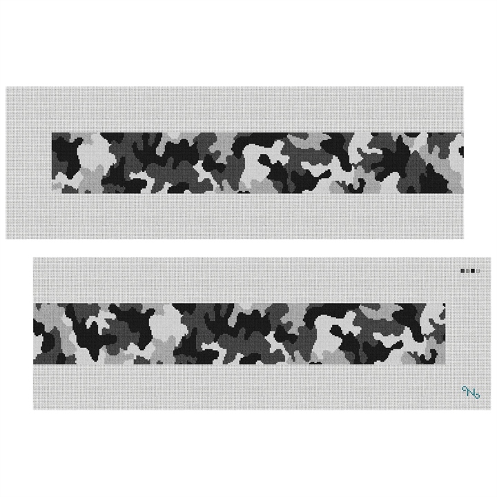 Camouflage Purse Guitar Strap Needlepoint Kit Stitched Preview