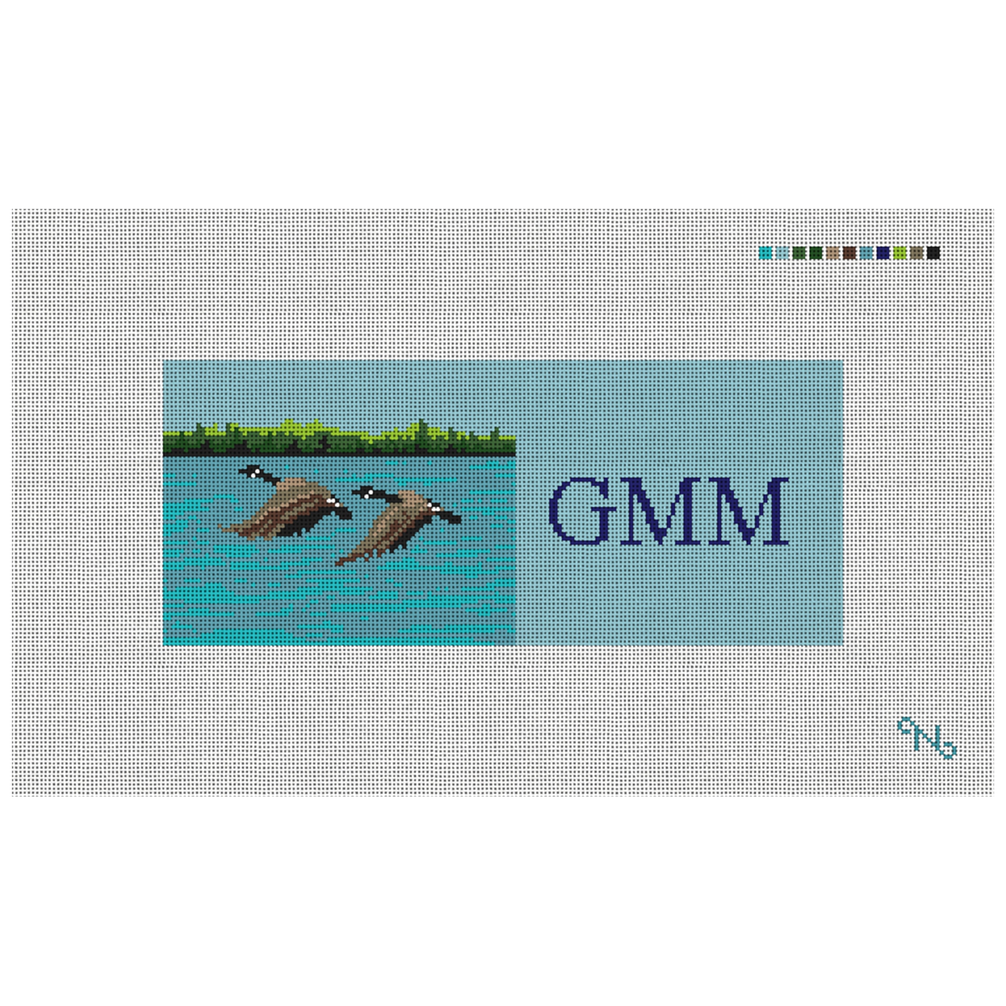 Canada Goose Needlepoint Flask Kit