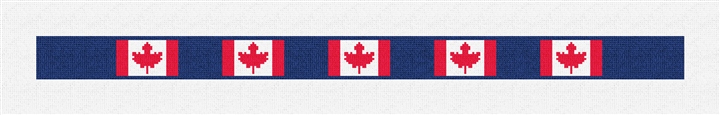 Canadian Flag Needlepoint Dog Collar Kit