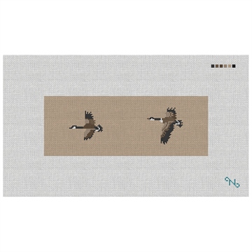 Canadian Geese Needlepoint Wallet Kit