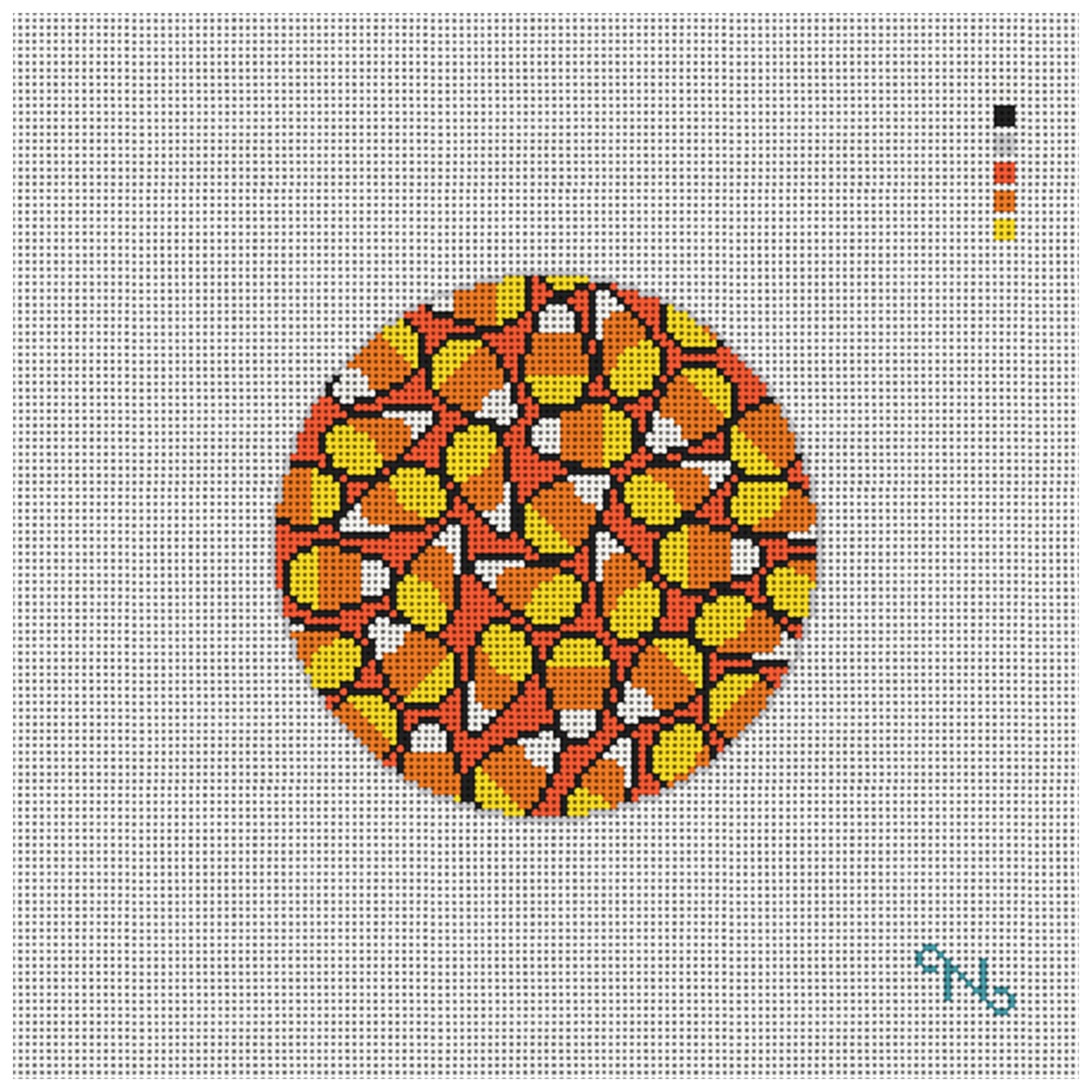 Candy Corn Craving Needlepoint Ornament Kit