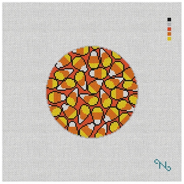 Candy Corn Craving Needlepoint Ornament Kit