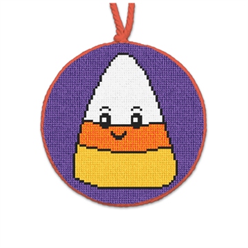 Candy Corn Cutie Needlepoint Ornament