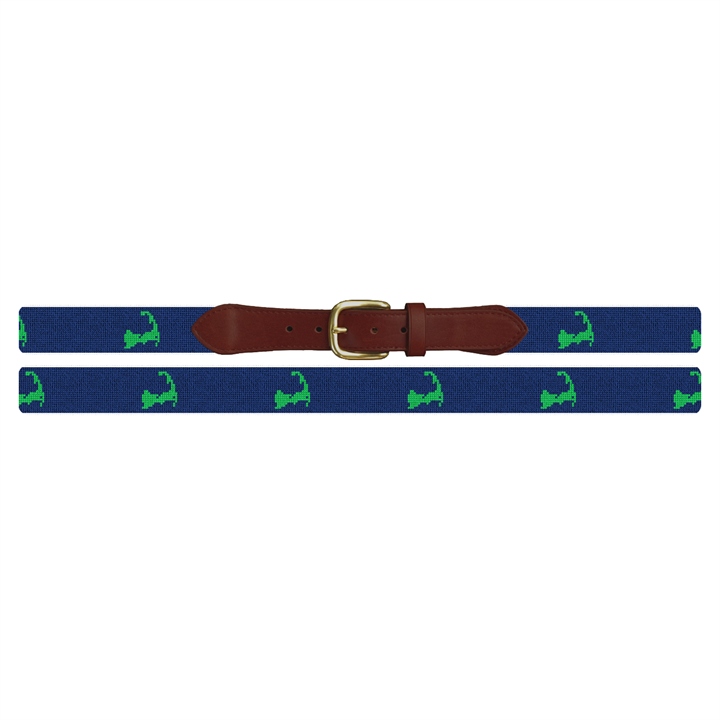 Cape Cod Island Needlepoint Belt 