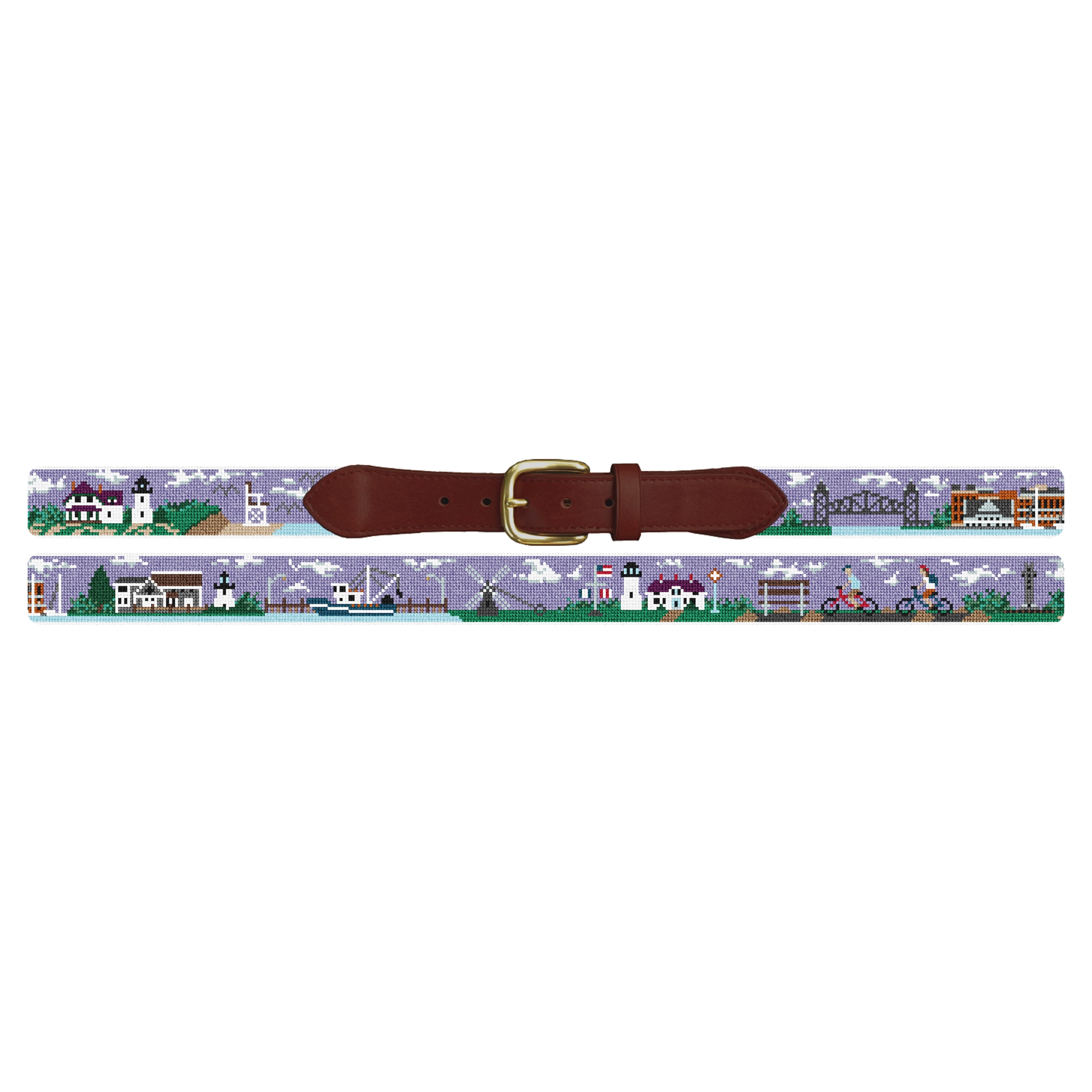 Cape Cod Needlepoint Belt