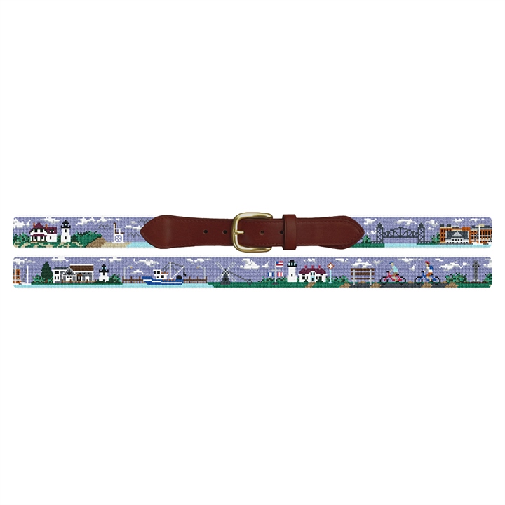 Cape Cod Needlepoint Belt