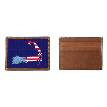 Cape Cod Needlepoint Card Wallet