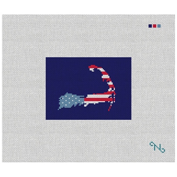 Cape Cod Needlepoint Card Wallet Kit