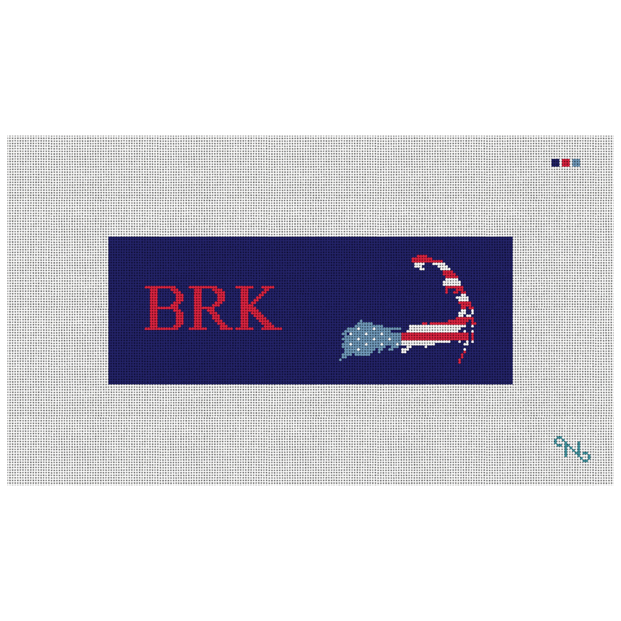 Cape Cod Needlepoint Wallet Kit