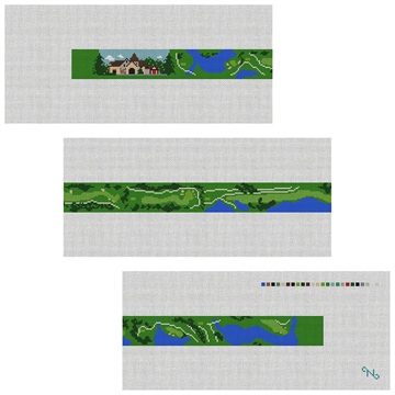 Capital City Club Golf Needlepoint Belt Kit