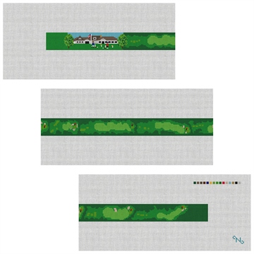 Captains Golf Course Needlepoint Belt Kit