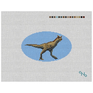 Carnotaurus Needlepoint Ornament Kit