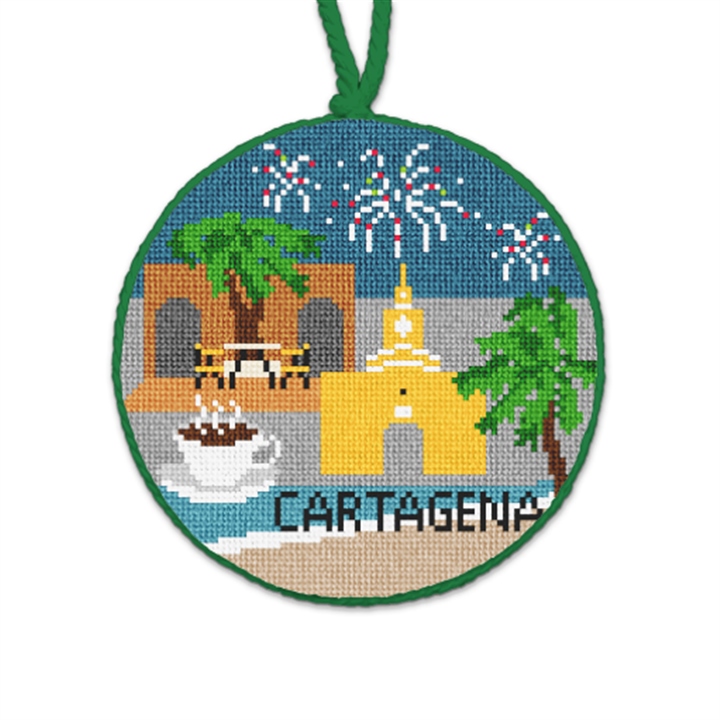 Cartagena Needlepoint Ornament