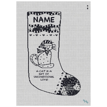 Cat is a Gift Needlepoint Stocking Kit