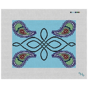 Celtic Knot Paisley Custom Needlepoint Kit