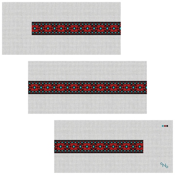 Ceres Needlepoint Belt Kit Stitched Preview