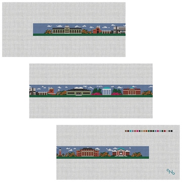 Chapel Hill NC Landscape Needlepoint Belt Kit