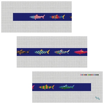 Chatham Great White Shark Needlepoint Belt Kit