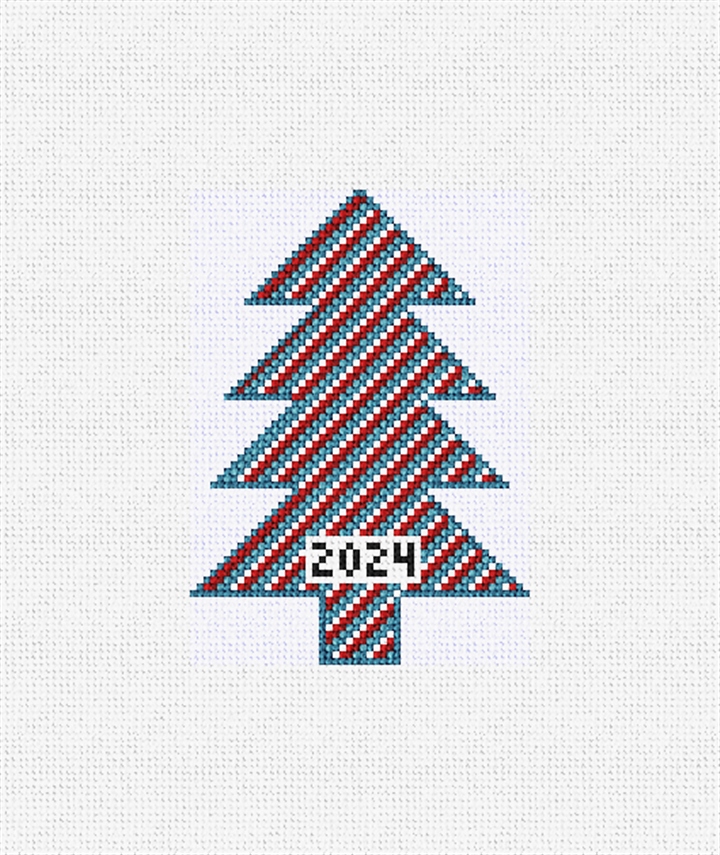 Cheerful Tree Needlepoint Ornament Kit