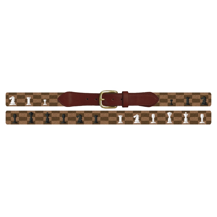 Chess Needlepoint Belt 