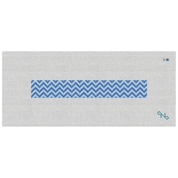 Chevron Needlepoint Key Fob Kit Stitched Preview