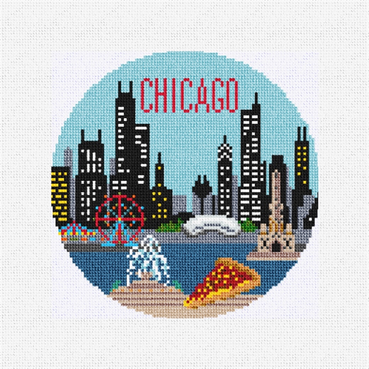Chicago Needlepoint Ornament Kit