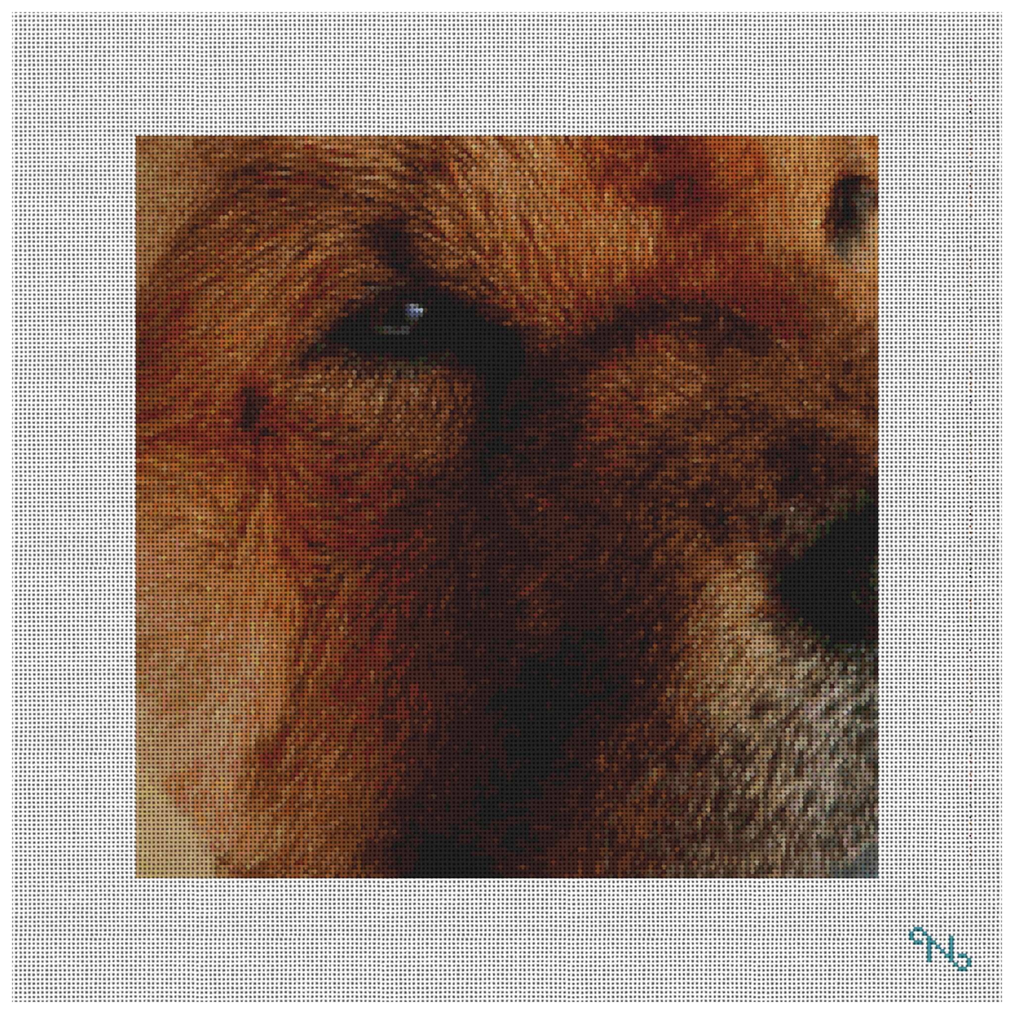 Chow Chow Needlepoint Pillow Kit