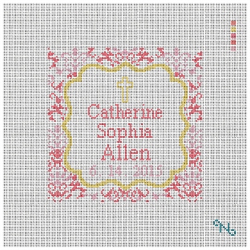 Christening Love Needlepoint Pillow Kit