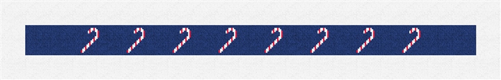 Christmas Candy Cane Needlepoint Dog Collar Kit