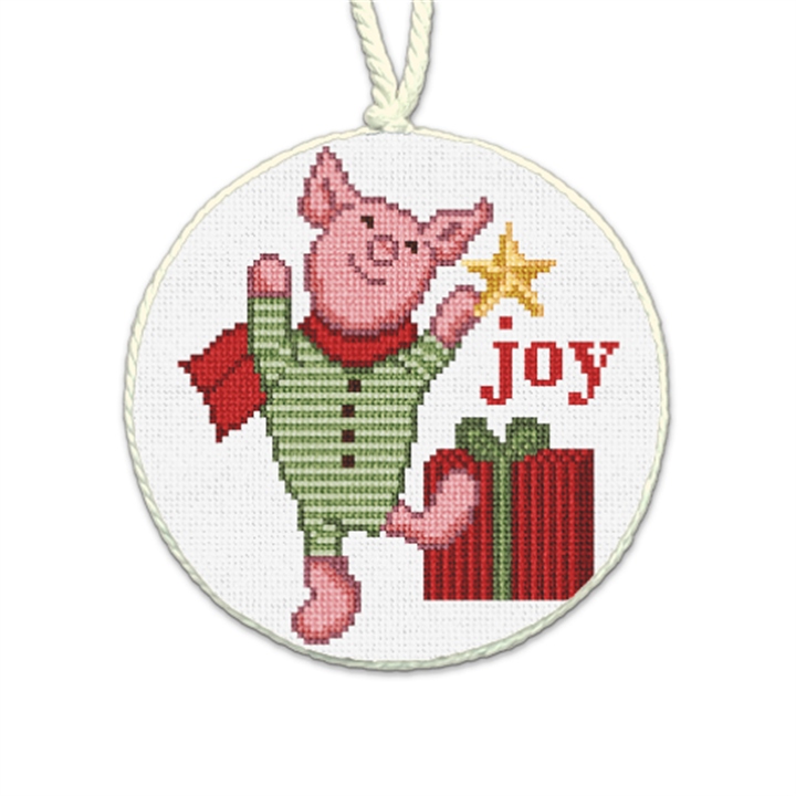 Christmas Joy Needlepoint Ornament 