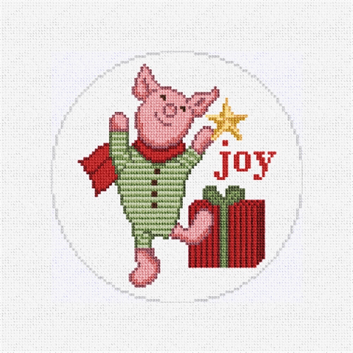 Christmas Joy Needlepoint Ornament Kit
