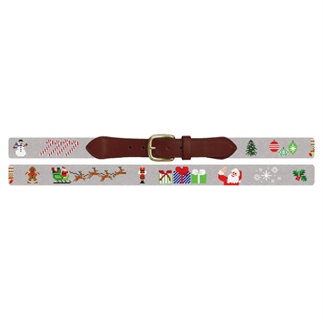 Christmas Needlepoint Belt