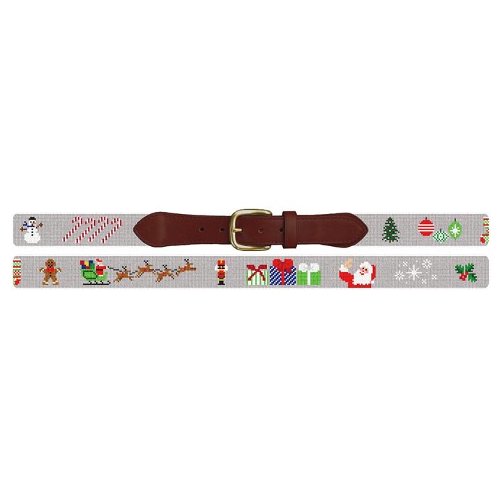 Christmas Needlepoint Belt 