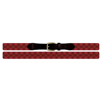 Classic Argyle Needlepoint Belt