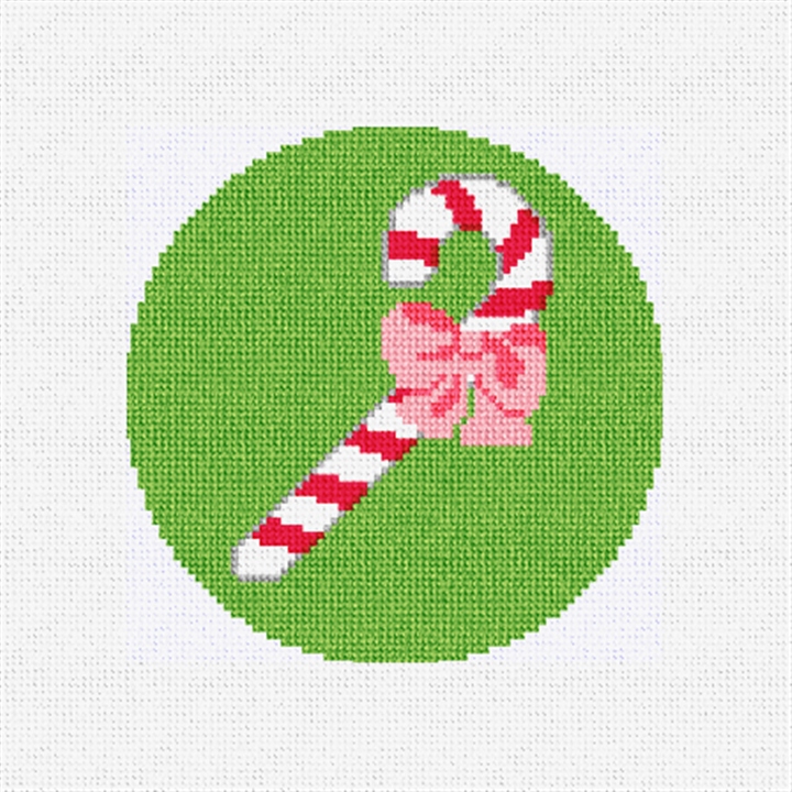Classic Candy Cane Needlepoint Ornament Kit