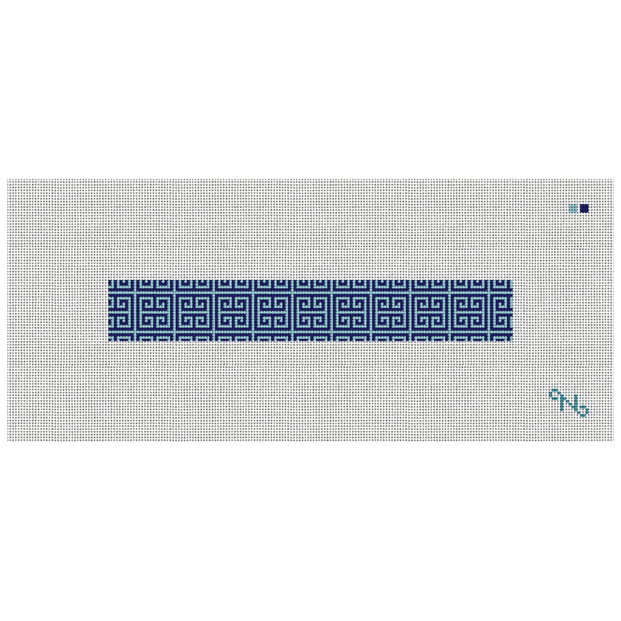 Classic Geometry Needlepoint Key Fob Kit