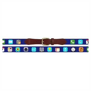 Classic Phone App Needlepoint Belt