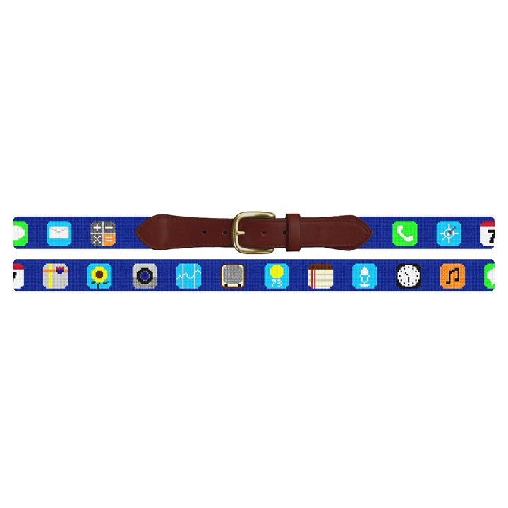 Classic Phone App Needlepoint Belt