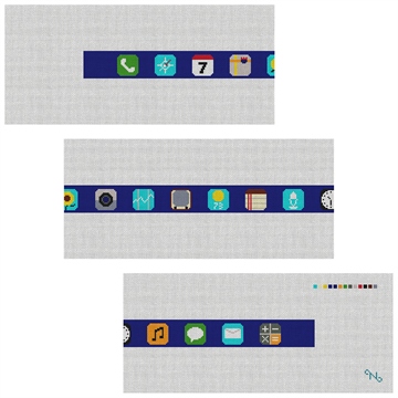 Classic Phone App Needlepoint Belt Kit