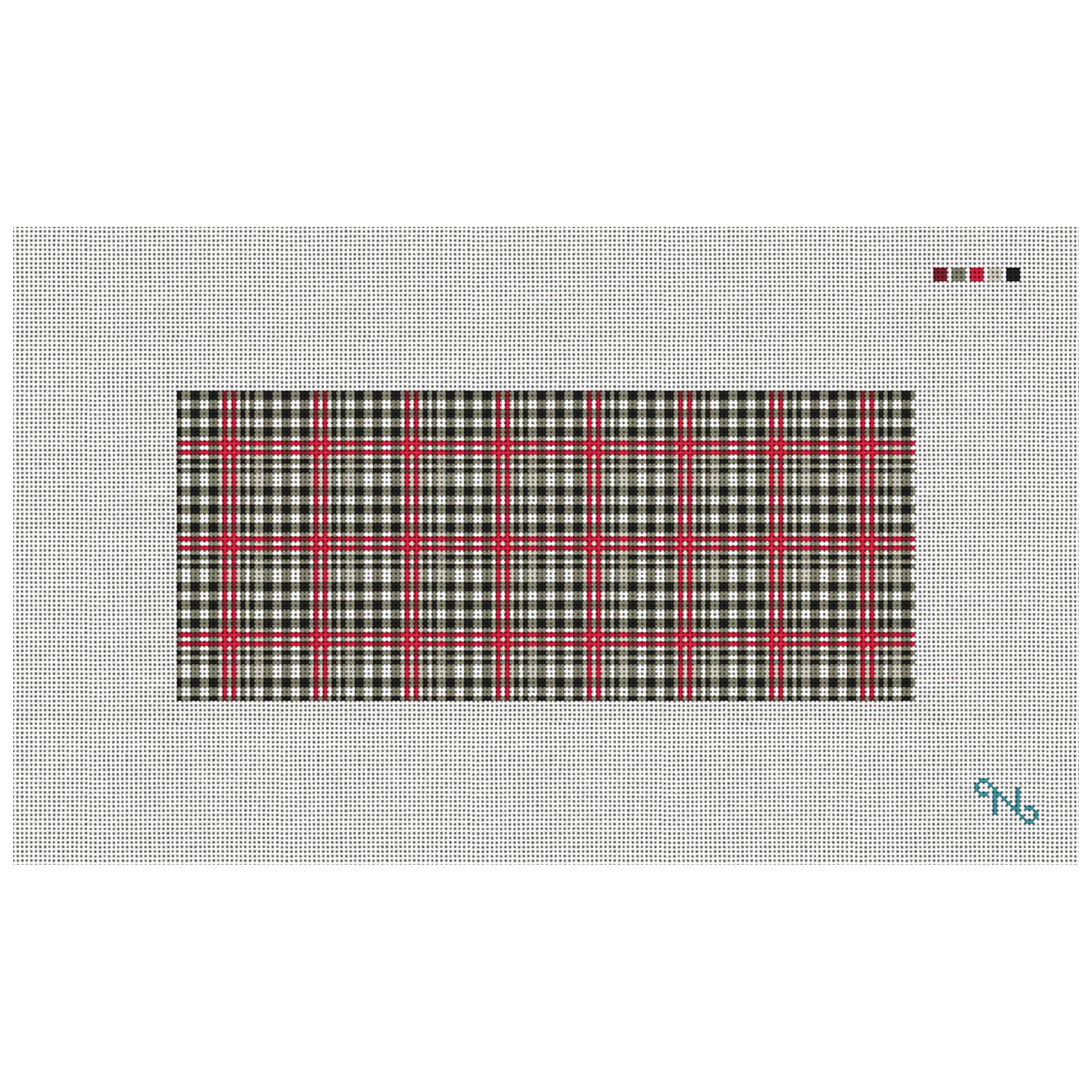 Classic Plaid Needlepoint Flask Kit