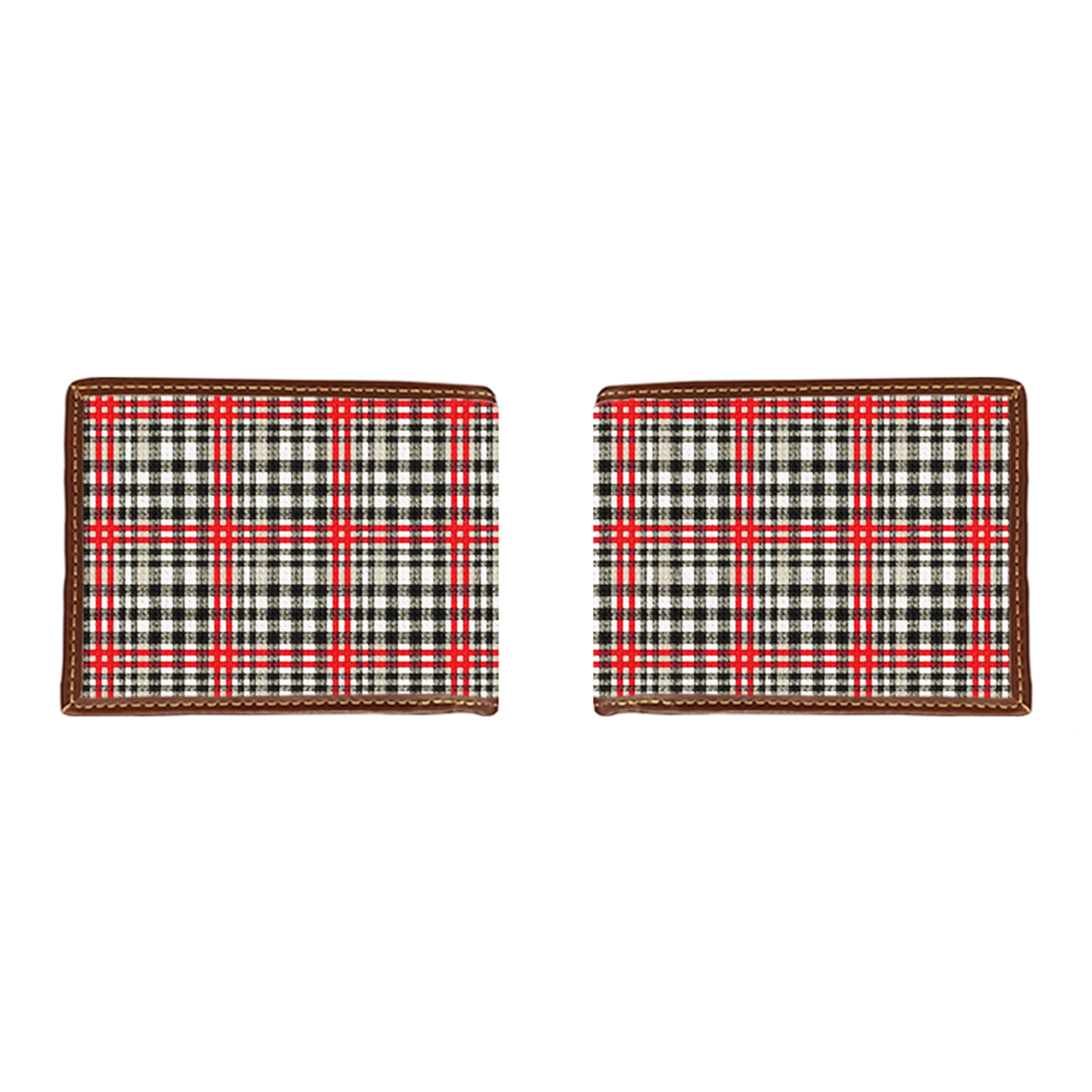 Classic Plaid Needlepoint Wallet