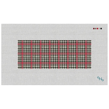 Classic Plaid Needlepoint Wallet Kit