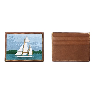 Classic Sailing Needlepoint Card Wallet