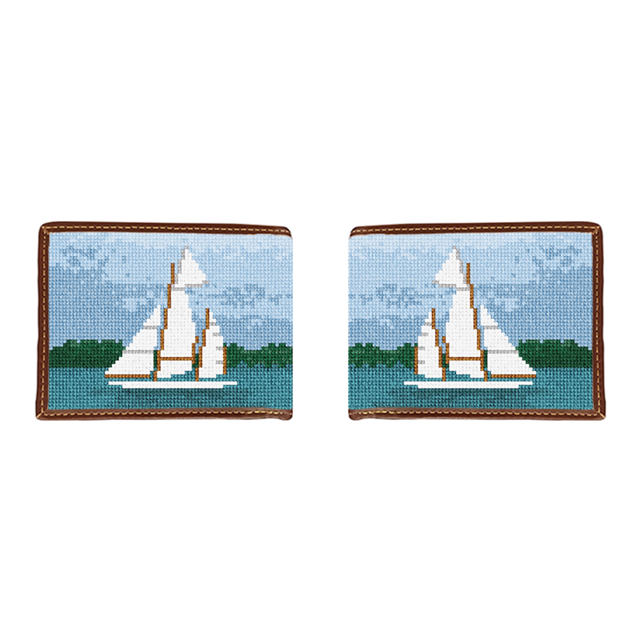 Classic Sailing Needlepoint Wallet