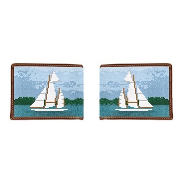 Classic Sailing Needlepoint Wallet