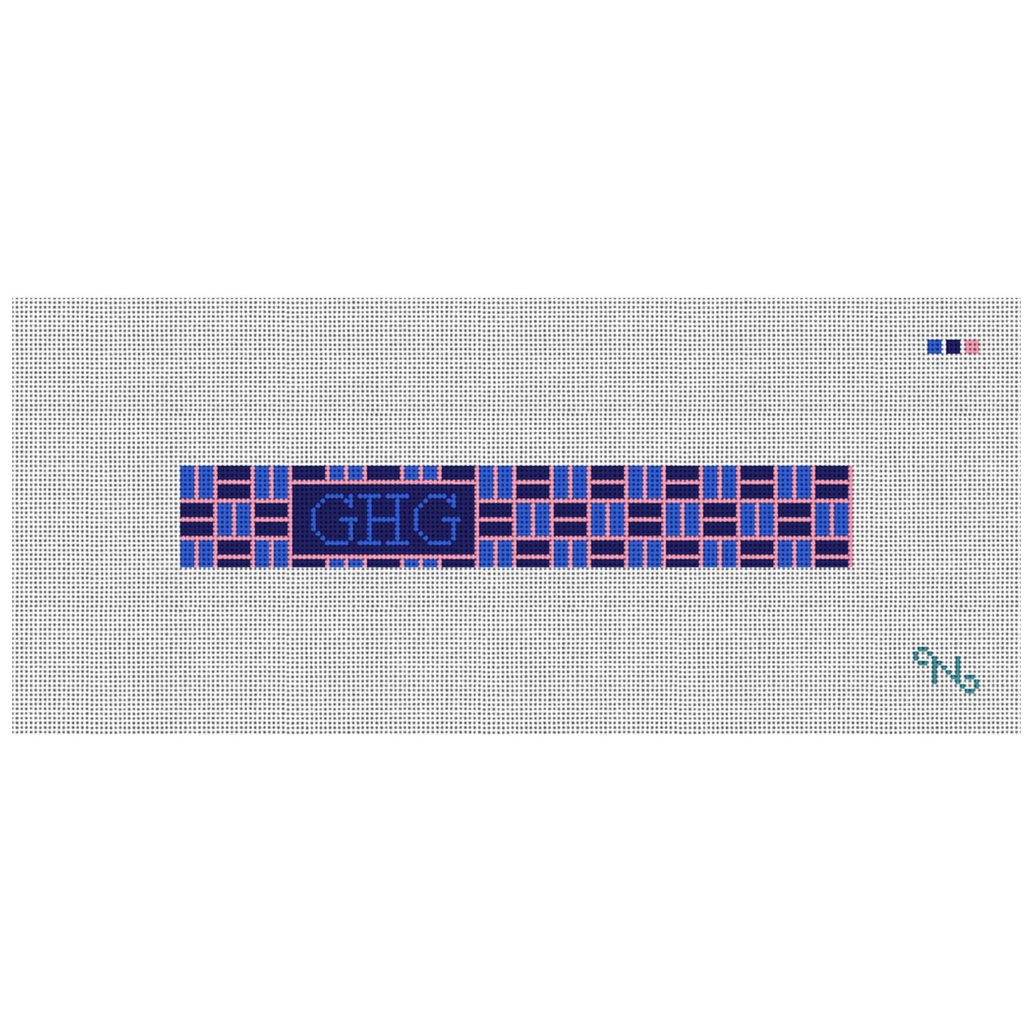 Classic Weave Needlepoint Key Fob Kit