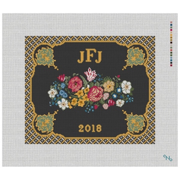 Classic Wedding Needlepoint Pillow Kit