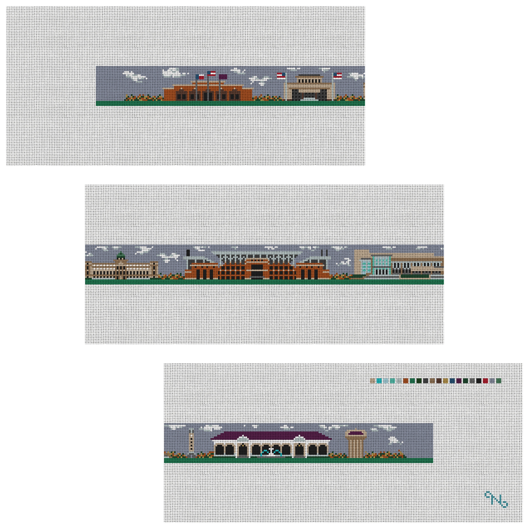 College Station Texas Needlepoint Belt Kit