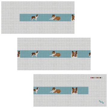 Collie Needlepoint Belt Kit